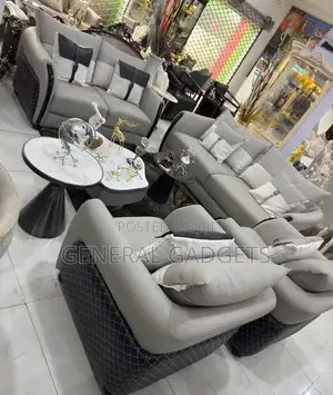Contemporary Leather Sofa Set by 7