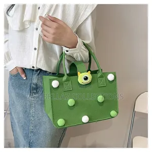 Women's Tote Bag Cartoon Felt Bag Multifunctional Hand