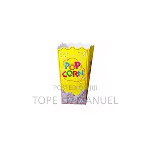 100 Open-Top Paper Popcorn Box
 