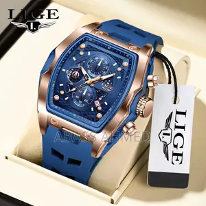 Lige Rubber for Men Active Chronograph