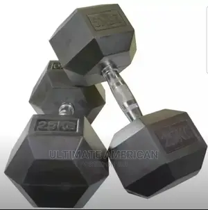 Brand New 25kg Rubber Dumbbell