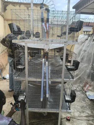 Rabbit Cage and Urine Collectors