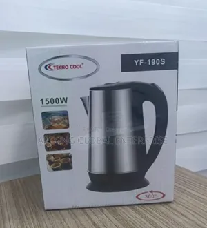 Teknocool 2.2litre Super Easy Kettle Silver/Black (Yf-19os)