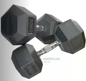 Brand New Rubber 30kg Dumbbell