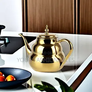 Elegant Gold Stainless Steel Teapot 1500ml