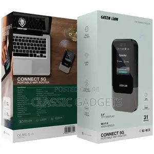 Green Lion Connect 5g Portable Mifi Router - Black