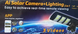 V380 4g 5mp Dual Lens Solar Light Camera With Street Lightening