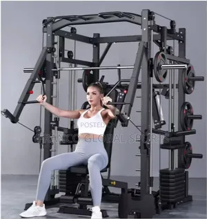 Smith Machine Power Cage Squat Rack Fitness Home Gym