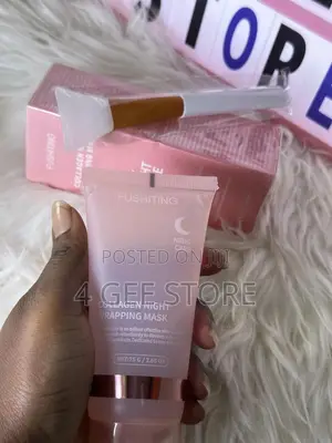 3 in 1 Face Care Combo- Collagen Night Wrapping Mask Pink Lips Mask
