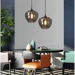 Nordic Amber Glass Pendant Chandelier