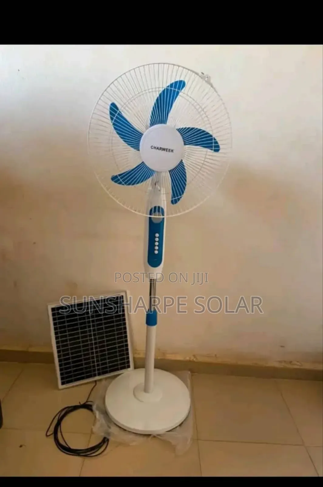 Solar Rechargeable Fan
