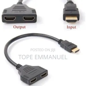Hdmi Male to Dual Hdmi Female 1to 2 Splitter
 