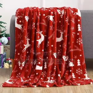 150x200cm Reindeer Soft Fleece Christmas Throw Blanket