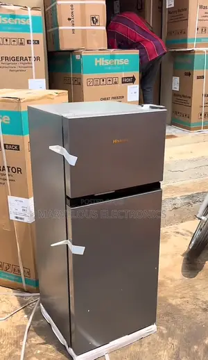 Brand Néw Hisense Doble Door Refrigerator 172l Full Copper Compressor