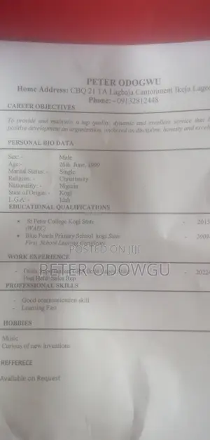 Housekeeping & Cleaning CV