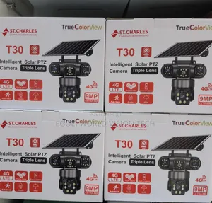 St. Charles T30 Intelligent Solar Ptz 9mp Camera With Triple Lens