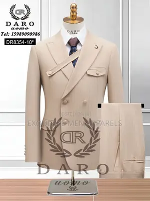 Latest Designers Daro Stripe Double Breasted Turkish Men’S Suit