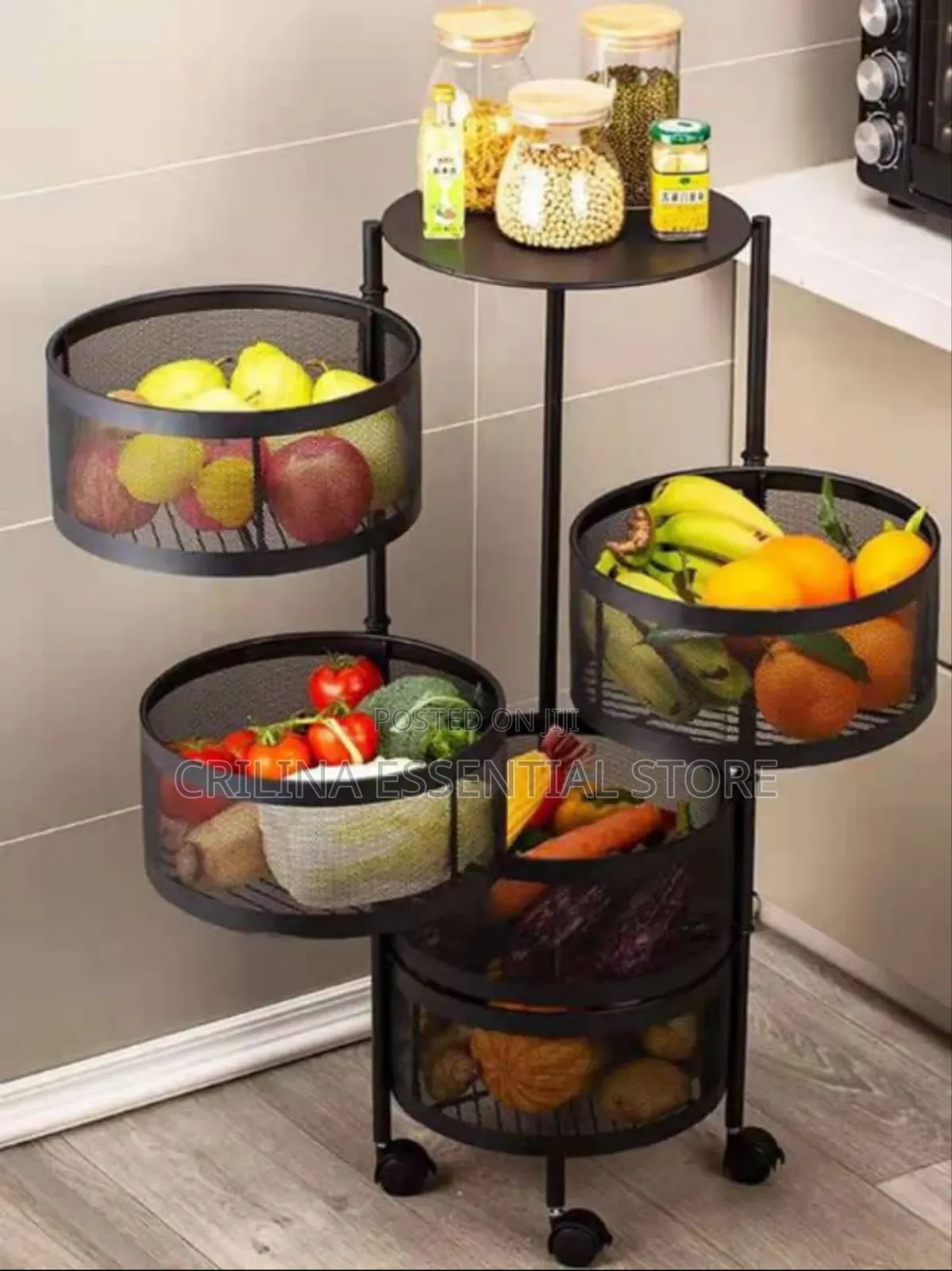 5-Tier Rotating Fruit Basket