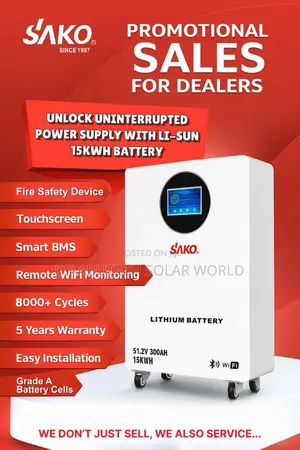 15kwh Sako Lithium Ion Battery