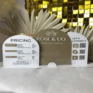 Acrylic Table Sign Branding for Businesses