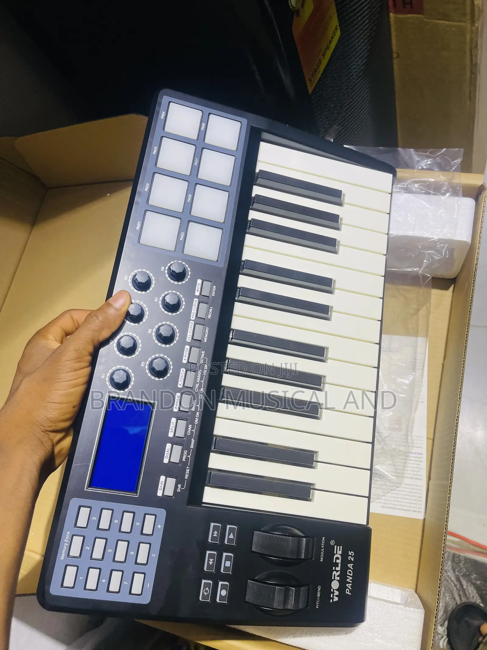 25 Keys Worlde Usb/Midi Controller Keyboard