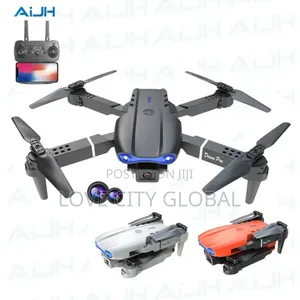 E99 Pro Hd Dual Camera Wifi Drone Quadcopter 2 Batteries for Beginners