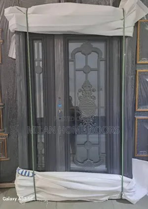 4ft By 7ft Gray Security Glass Door