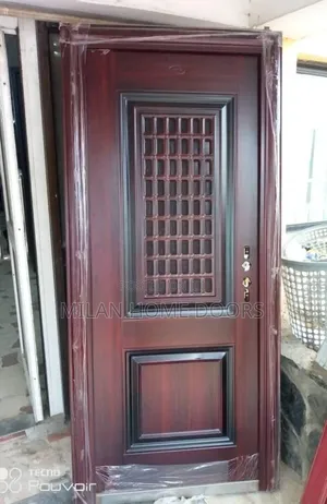 Walnut Kitchen Exit Security Door 900m