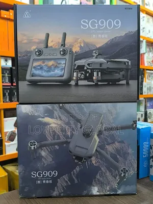 Sg909 6km Gps Drone 3-axis Gimbal Camera Screen Remote 2 Battery