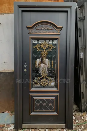 3ft Copper Glass Security Door