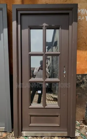 3ft French Walnut Security Door