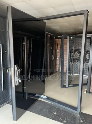5ft Pivot Security Door Plan Black