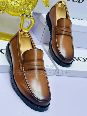 Bold Luxury Brown Leather Shoes