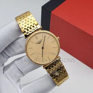 High Quality Longines Gold Chain Unisex Watch