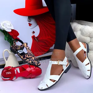 Zara Flat Sandals, Available in 4 Colours, Sizes 37 - 42