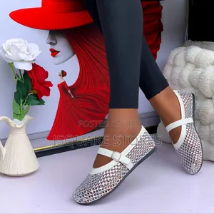 Women Stoned Flat Shoes, Available In 3 Unique Colours, Sizes 37 - 42