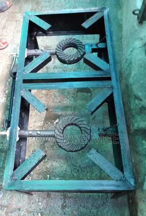 Double-Burner Industrial Gas Cooker, Gas Bhatti