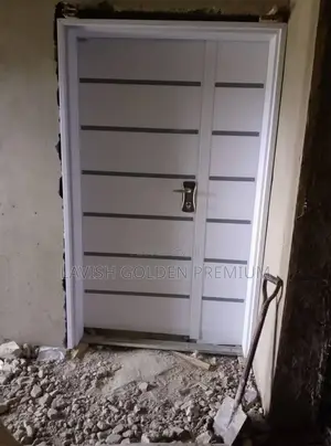 White Zebra Israeli Steel Security Door