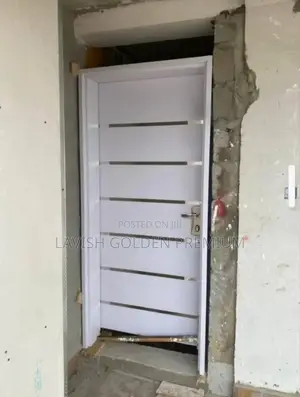 3ft Zebra Israeli Steel Door White