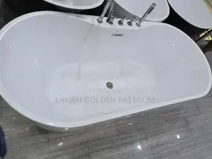 Original Acrylic Freestanding Bathtub With Taps and Hand Shower