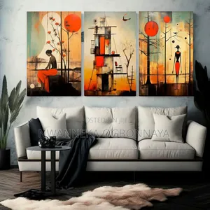 African Women With Sun Canvas Printing