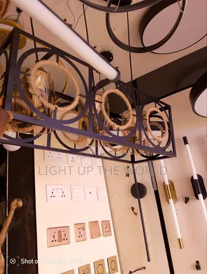 3 in 1 Pendant Light With Vintage Rope