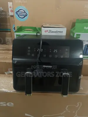 8 Litres Hisense Air Fryer H08afbk2s1 – Dual Basket Type