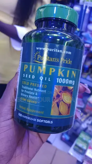 Puritan's Pride Pumpkin Seed Oil 1000mg X100