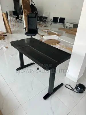Electric Adjustable Table With Glass