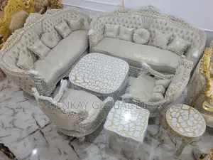 Elegant White Royal Sofa
