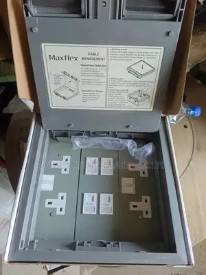 Floor Box With Data and Power 4way