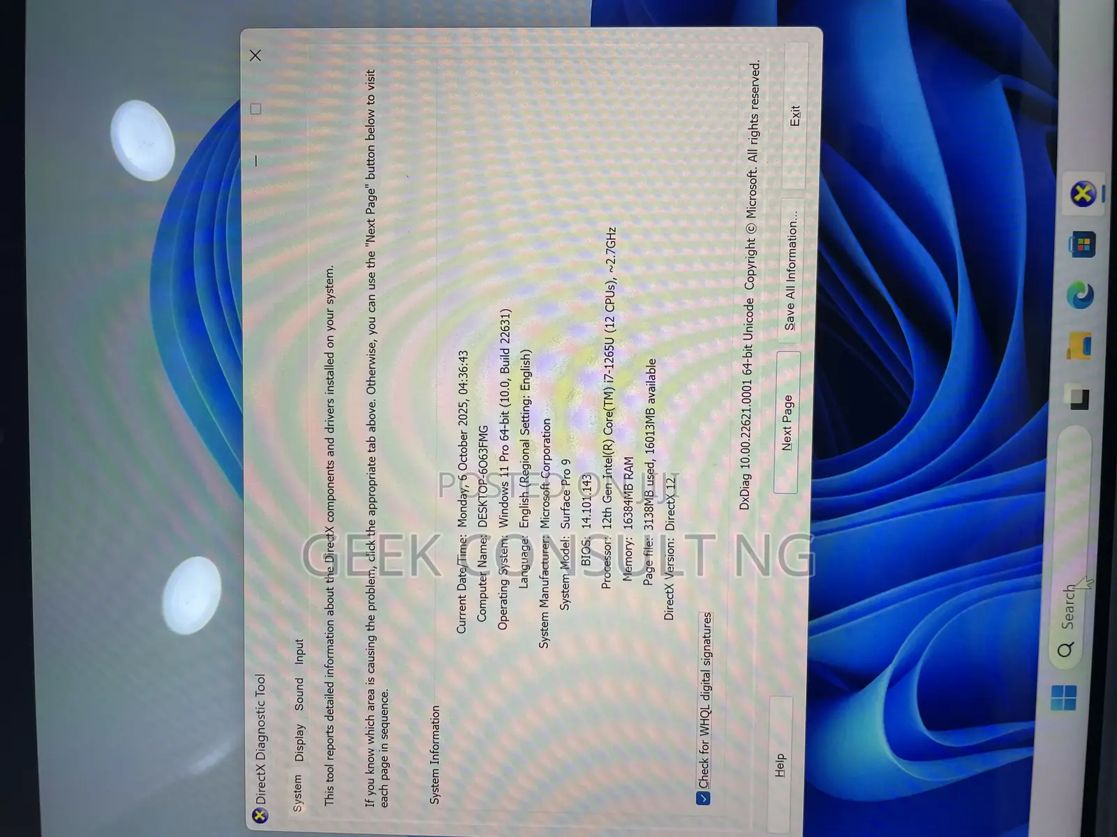 Laptop Microsoft Surface Pro 9 16GB Intel Core i7 SSD 512GB