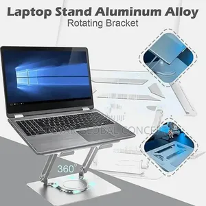 360° Rotatable Adjustable Laptop Stand Phone Tablet Metal Holder