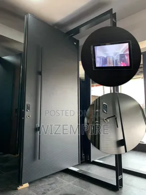 5ft by 10ft Turkey Pivot Door With Full Screen and Smart Lock Availa